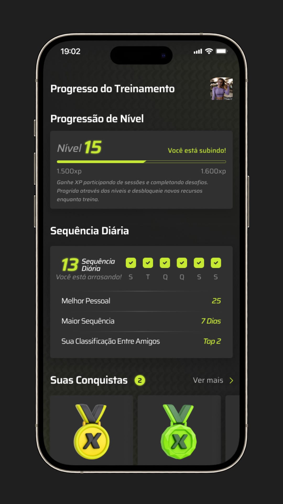 Inboxe Fitboxing - Pantalla de reservas y clases